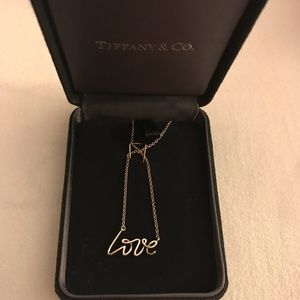 Tiffany and Co sterling silver Love necklace